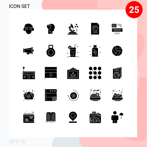 主题立体符号和可编辑符号的25个图片下载