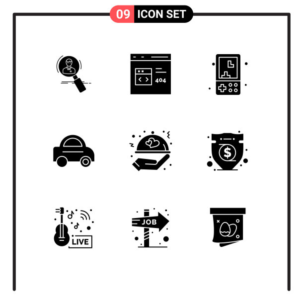9个适用于网络和移动的通用实体符号图片下载
