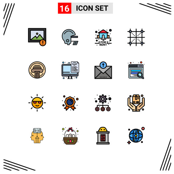 通用图标符号组16现代扁平图片下载