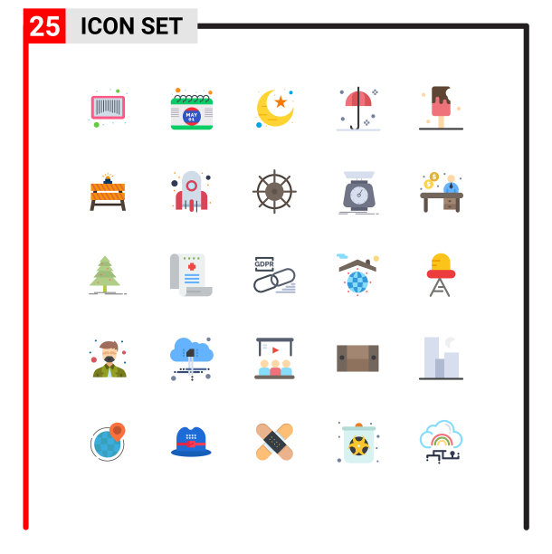 象形文字设置了25个简单的平色冰图片下载