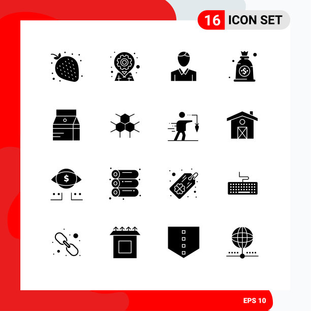 移动界面立体字形设置16个象形文字图片下载