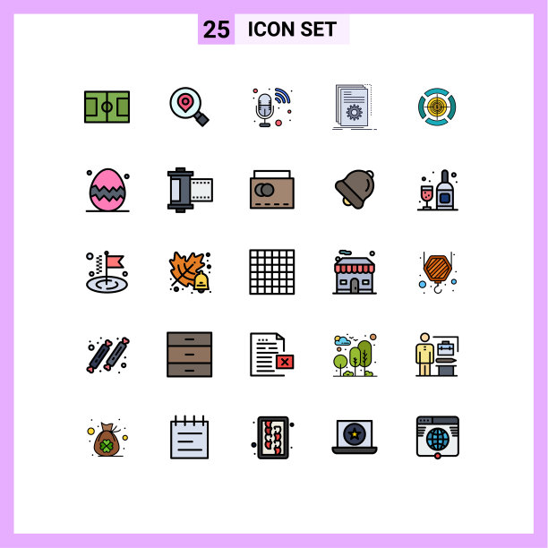 25填充线平面颜色的网站概念图片下载