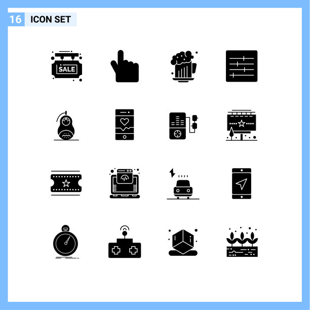 主题立体符号和可编辑符号的16种图片下载