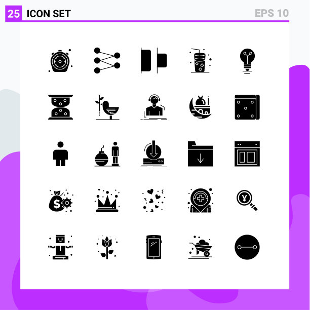 实字形包25个通用符号图片下载