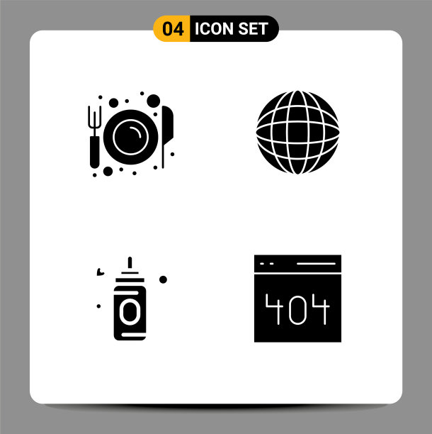 4 .通用立体符号符号用餐图片下载