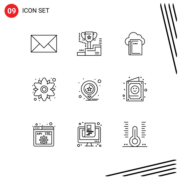 现代集9轮廓和符号等图片下载