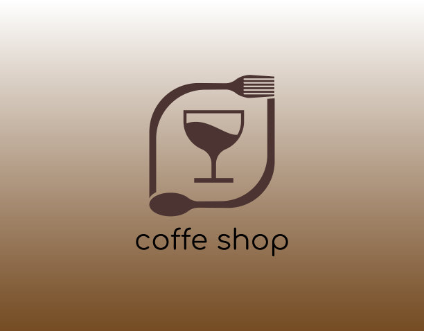 独特的标识咖啡店与现代概念图片下载