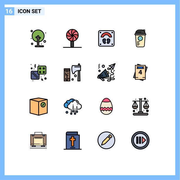 16 .用户界面平色填充线包图片下载