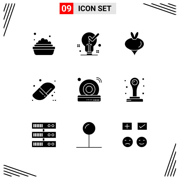 现代集9个立体字形和符号等图片下载