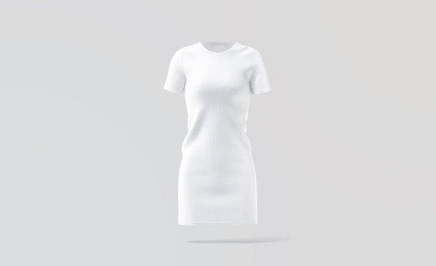 空白的白布裙摆，灰色背景图片下载