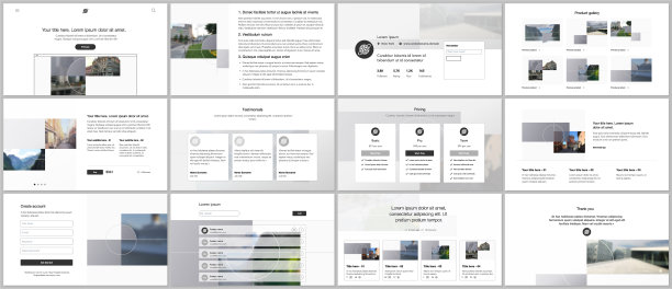 为数字捆绑可编辑的业务模板图片下载