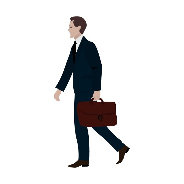 拎着公文包的商人。图片下载