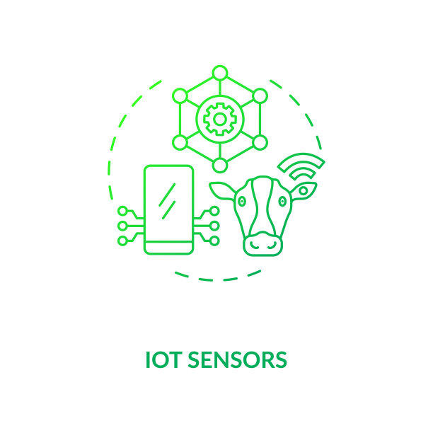物联网传感器概念图标图片下载