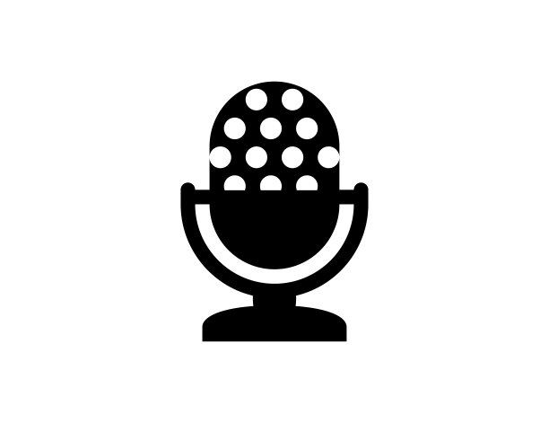 麦克风图标。孤立的复古风格麦克风符号-矢量图片下载