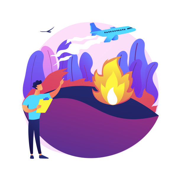 预防野火抽象概念矢量图解。图片下载