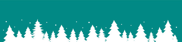 圣诞树剪影旗帜在白色的蓝色背景。2021年新年背景假期概念矢量插图EPS 10图片下载