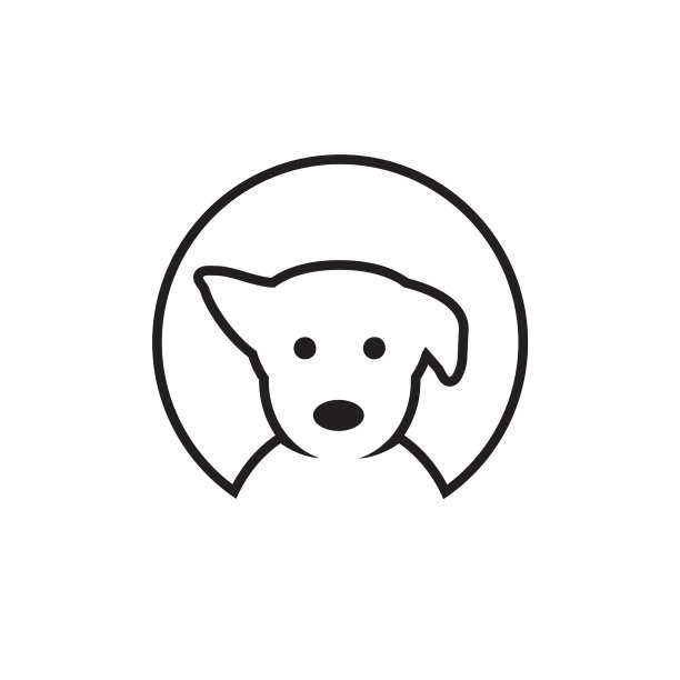 线条图标狗小狗可爱图片下载