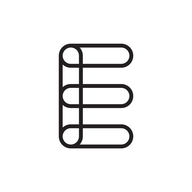 E线现代字母标志设计图片下载
