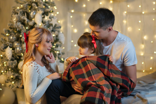 圣诞节的家庭时间图片下载