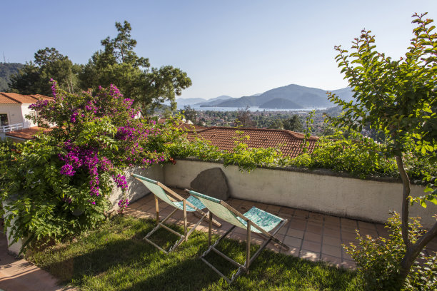 海景花园沙滩椅图片下载