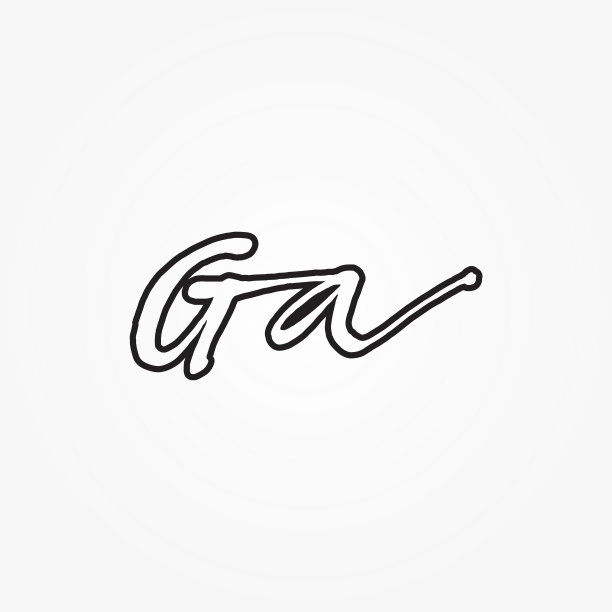 G一个脚本字母标志设计图片下载