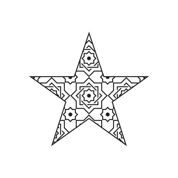 星星装饰线条图标图片下载