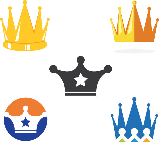 皇家皇冠标志图标图片下载