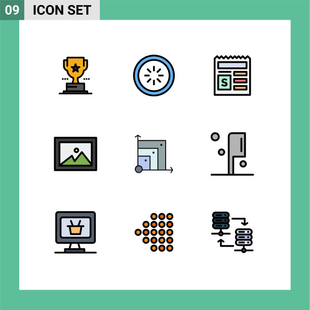 第九组填充线和平色标志图片下载