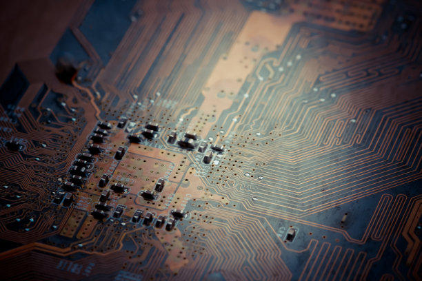 电子电路板背景，特写。图片下载