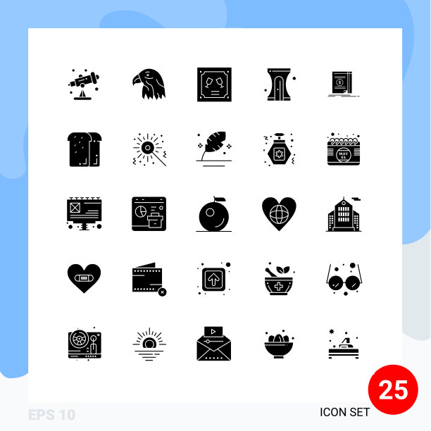 包25现代固体符号符号和符号图片下载