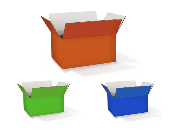 不同颜色的容器盒图片下载