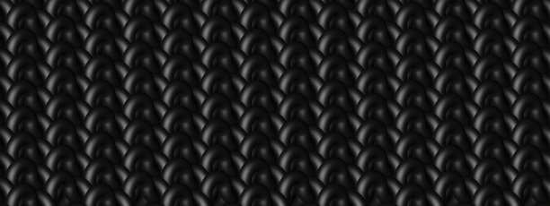 抽象的3D背景从黑色针织线特写。3D渲染，3D渲染。图片下载