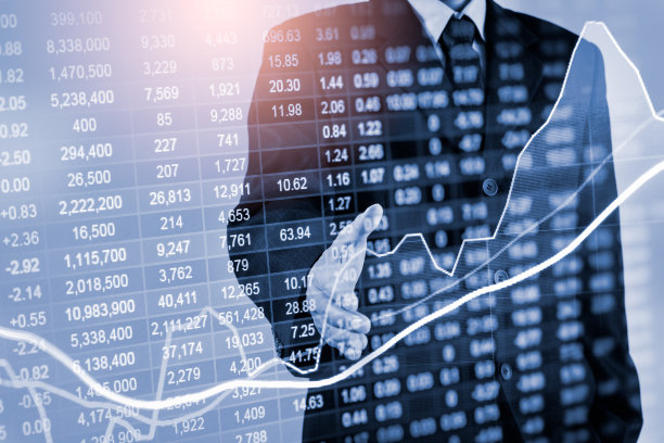 股票市场或外汇交易图形和烛台图表适合金融投资的概念。经济趋势背景的商业理念和所有的艺术作品设计。抽象的金融背景。图片下载