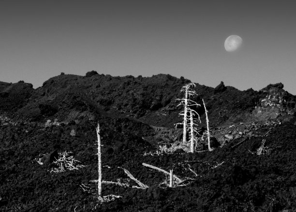 埃特纳和月球图片下载