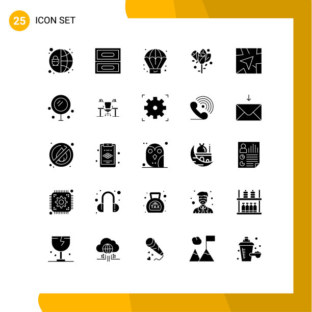 通用图标符号组25现代立体图片下载