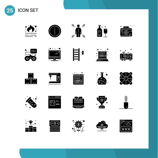 25用户界面实心象形包现代图片下载