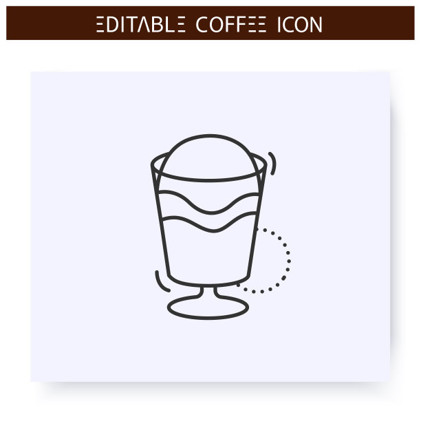 摩卡咖啡系列图标。可编辑的图片图片下载