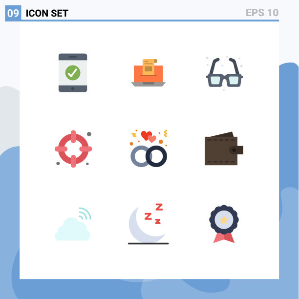 用户界面包9个基本平色的图片下载