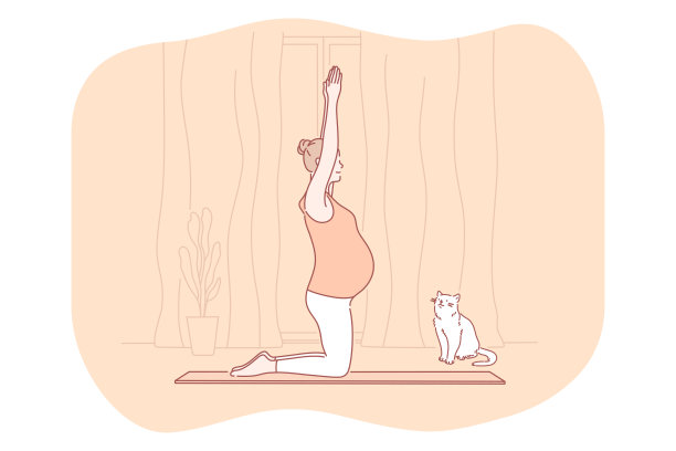 怀孕，做母亲，期待分娩和婴儿的概念图片下载