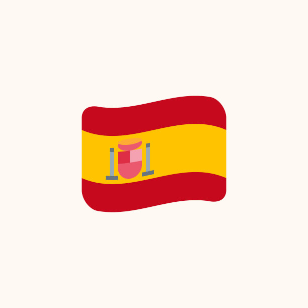Flag of Spain vector. Isolated Spanish wavy flag flat – Vector图片下载