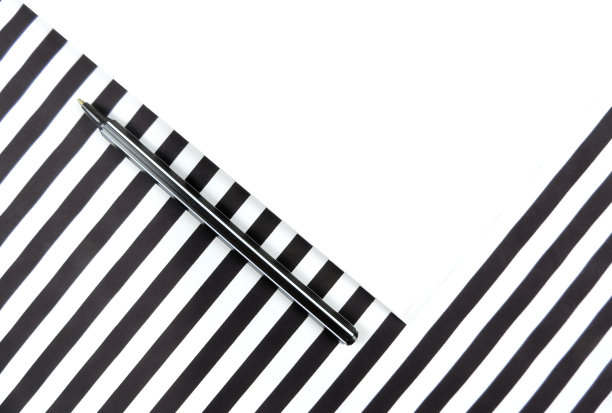 仿造白纸笔黑白条纹背景图片下载