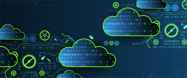 技术背景。大数据概念。二进制计算机代码。矢量插图。图片下载