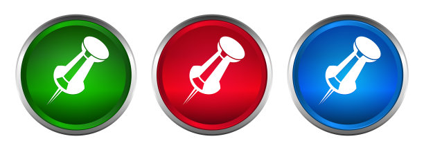 推针图标最高圆形按钮设置设计插图图片下载