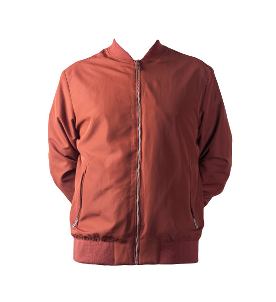 飞行员夹克孤立在白色背景。时尚的休闲装图片下载