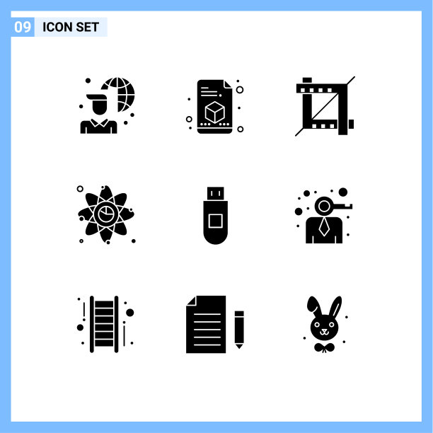 9 ． 坚实的字形概念的网站，移动和图片下载