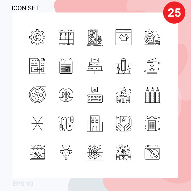 主题线和可编辑的符号图片下载