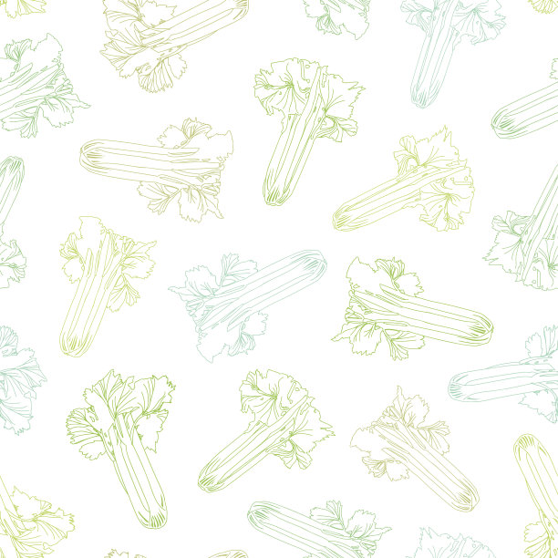 现代芹菜无缝矢量重复背景图片下载