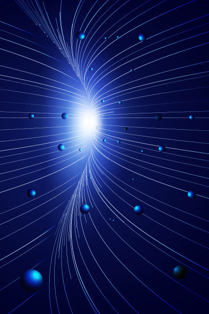 线条和恒星，宇宙黑洞速度空间技术感背景。图片下载