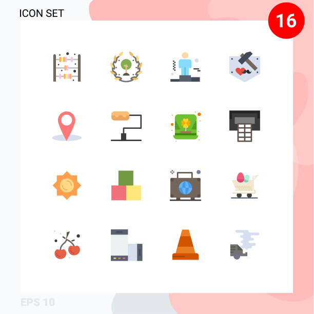 股票图标包16行符号和符号图片下载