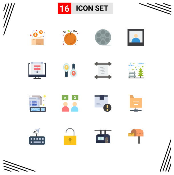 现代设16平色和符号等图片下载